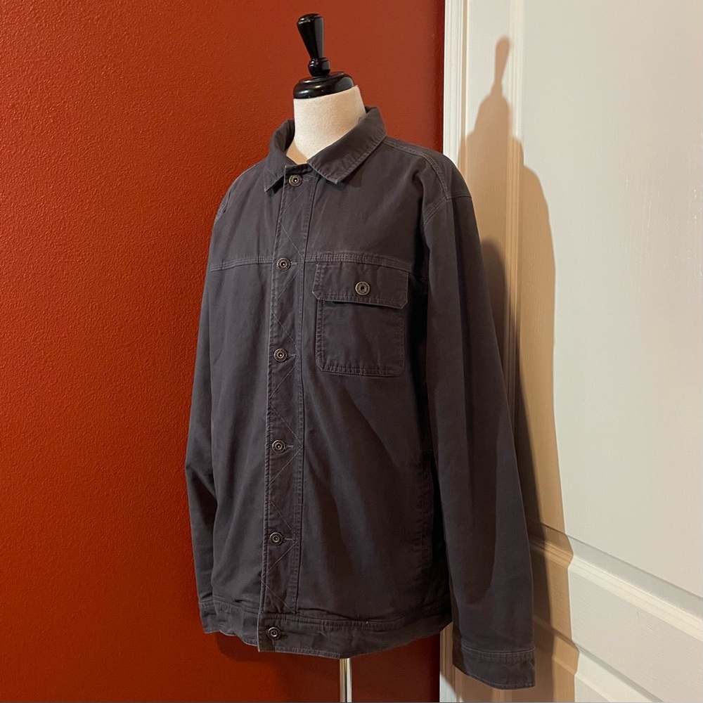 Prana Men’s Trembly‎ Durable Canvas Quilt Lined Button Up Gorpcore Work Jacket